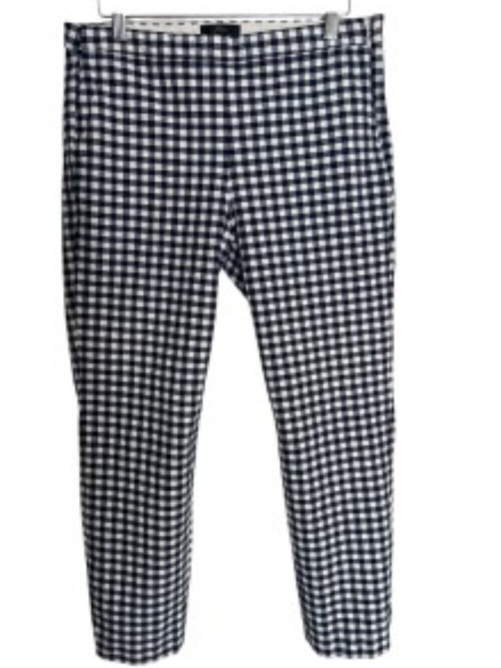 J. Crew Martie Pant in Navy White Gingham 6
